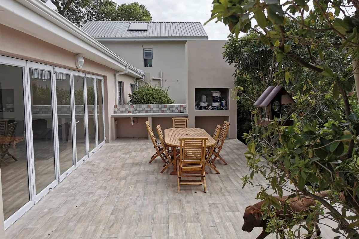 Finished patio extension opening onto a Cape Town home